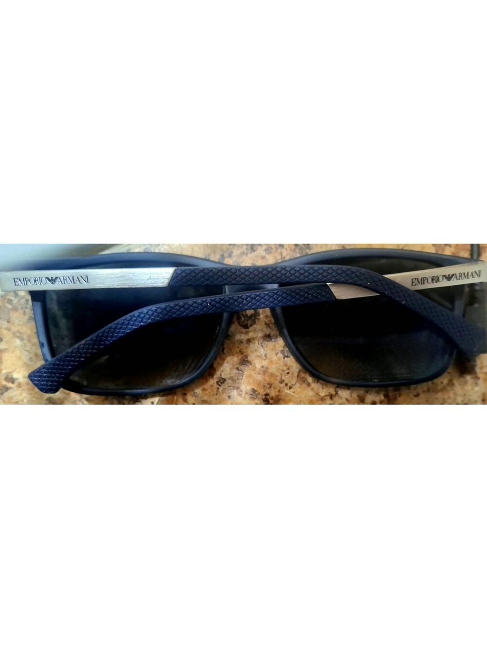 Men's Emporio Armani Model: EA 4058 Sunglasses with Silver Accents